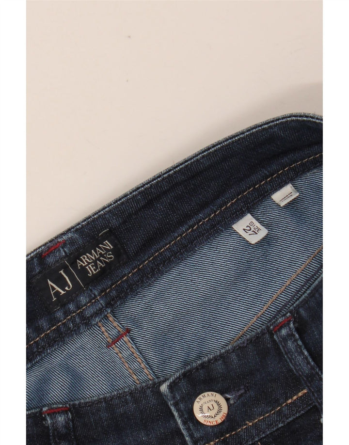 ARMANI Γυναικείο ίσιο τζιν W27 L28 Navy Blue