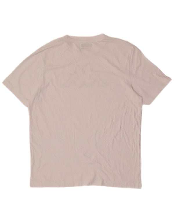 Ανδρικό γραφικό T-Shirt KAPPA Top Large White