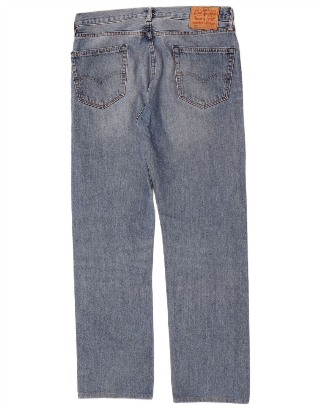 Levi's Mens 505 Straight Jeans W34 L32 Μπλε βαμβακερό