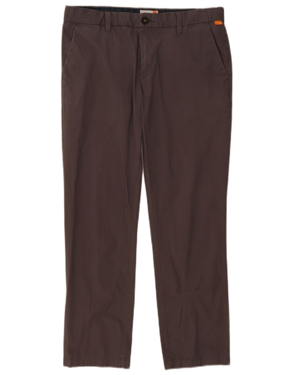 Ανδρικό ίσιο παντελόνι Chino Timberland W34 L29 Γκρι βαμβακερό