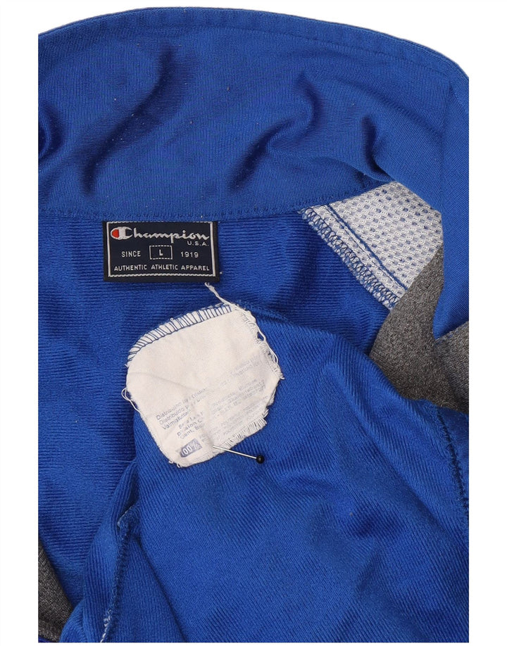 Ανδρική φόρμα Champion Graphic Top Jacket Large Blue Colorblock Polyester