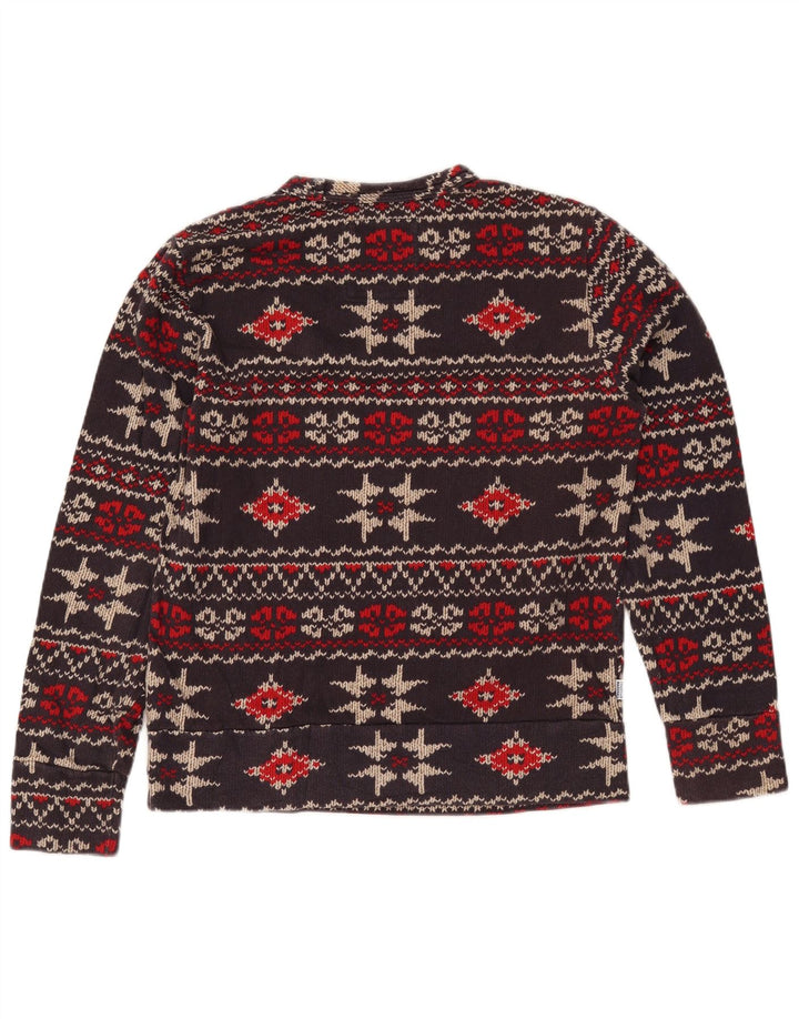 FRANKLIN MARSHALL Γυναικείο γραφικό φούτερ Jumper UK 10 Small Brown