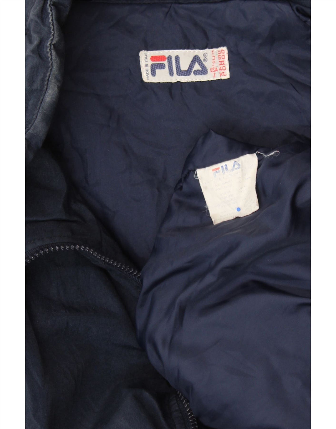 Ανδρικό μπουφάν FILA Magic Line padded UK 42 XL Navy Blue Colorblock