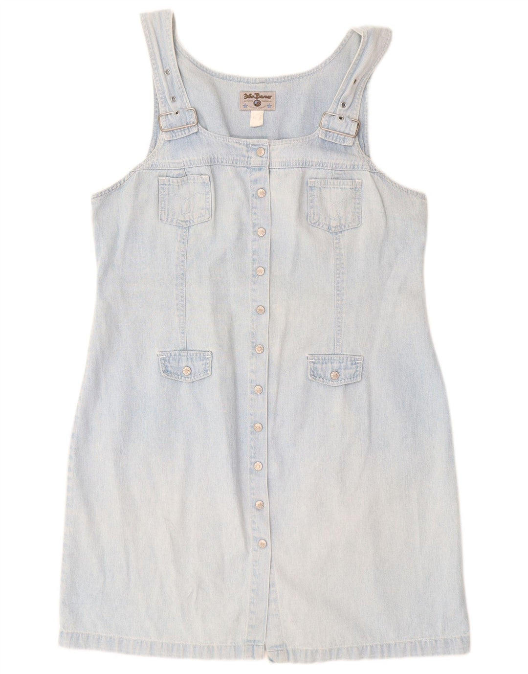 JOHN BANER Γυναικείο Αμάνικο Τζιν Φόρεμα IT 50 XL Μπλε Βαμβακερό