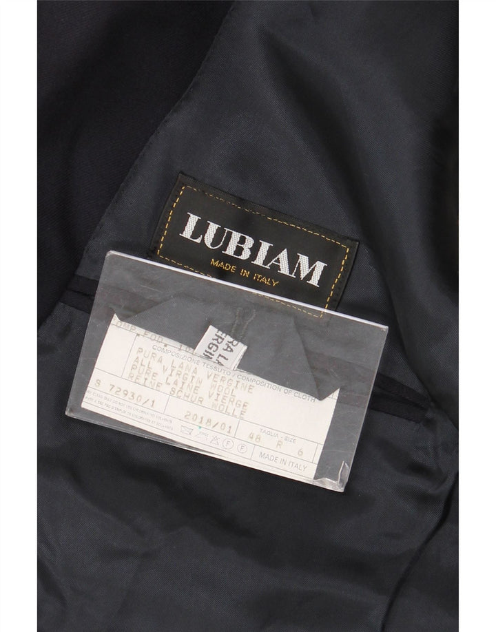 Ανδρικό σακάκι με διπλό στήθος Lubiam IT 48 Medium Navy Blue