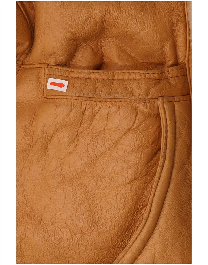 Vintage Ανδρικό Shearling Jacket IT 52 XL Brown Shearling