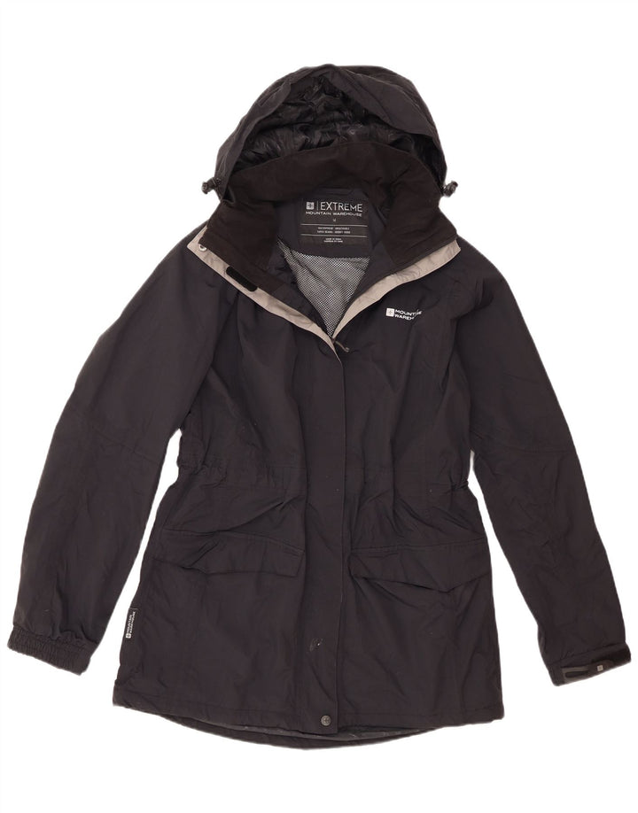 Mountain Warehouse Γυναικείο μπουφάν βροχής με κουκούλα UK 14 Large μαύρο νάιλον