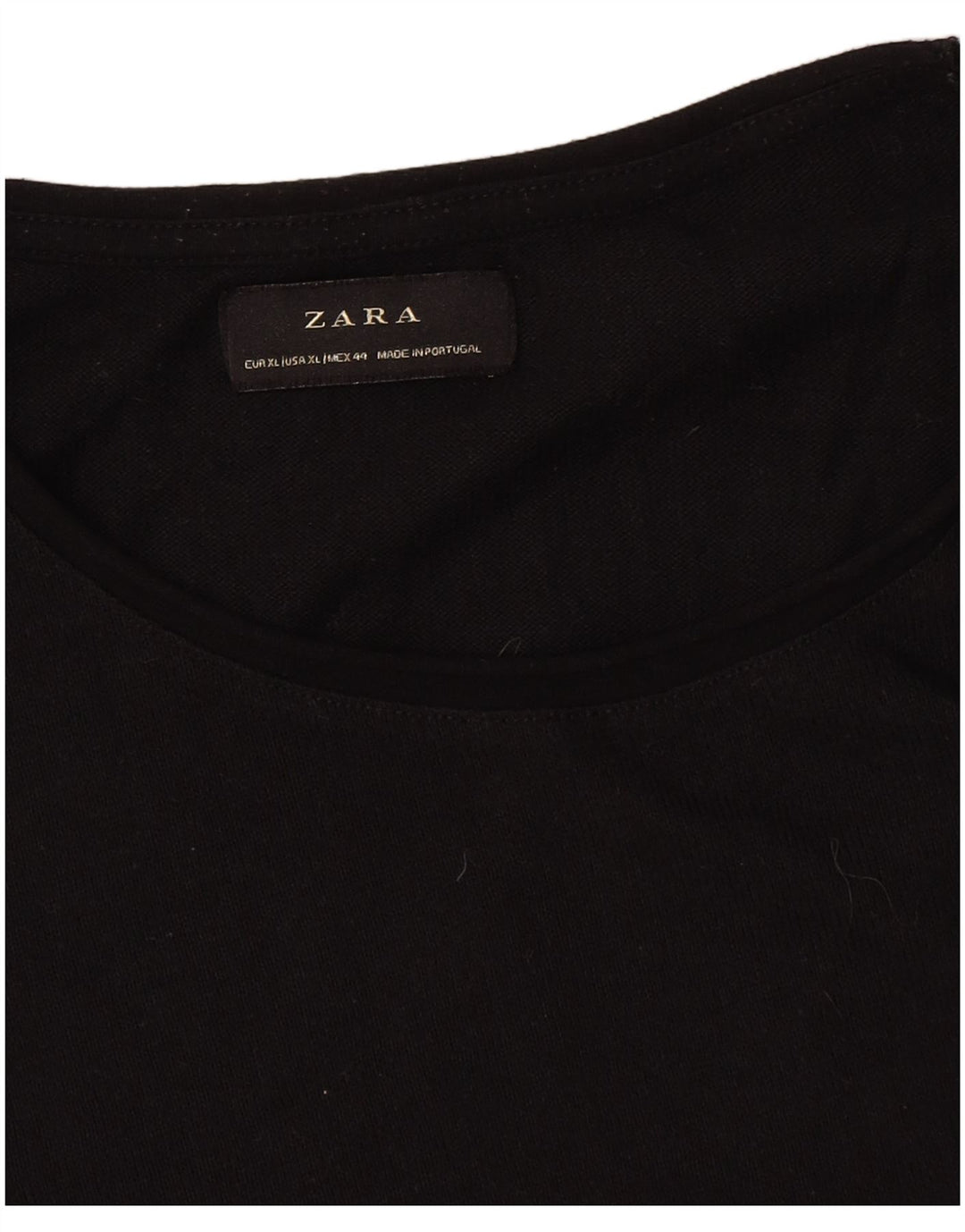 Zara Ανδρικό T-Shirt Top XL Μαύρο