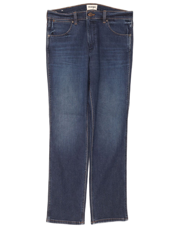 Ανδρικό τζιν Wrangler Greensboro Straight W32 L32 Navy Blue Cotton