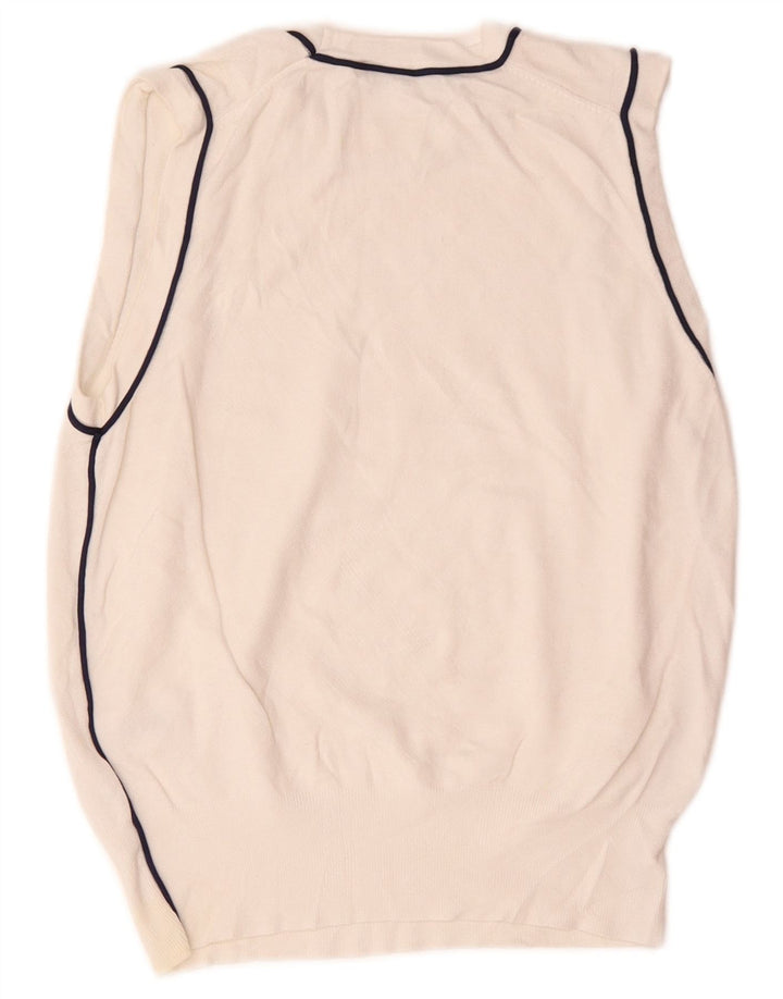 Zara Γυναικείο Γιλέκο Tank Top UK 12 Medium White Viscose