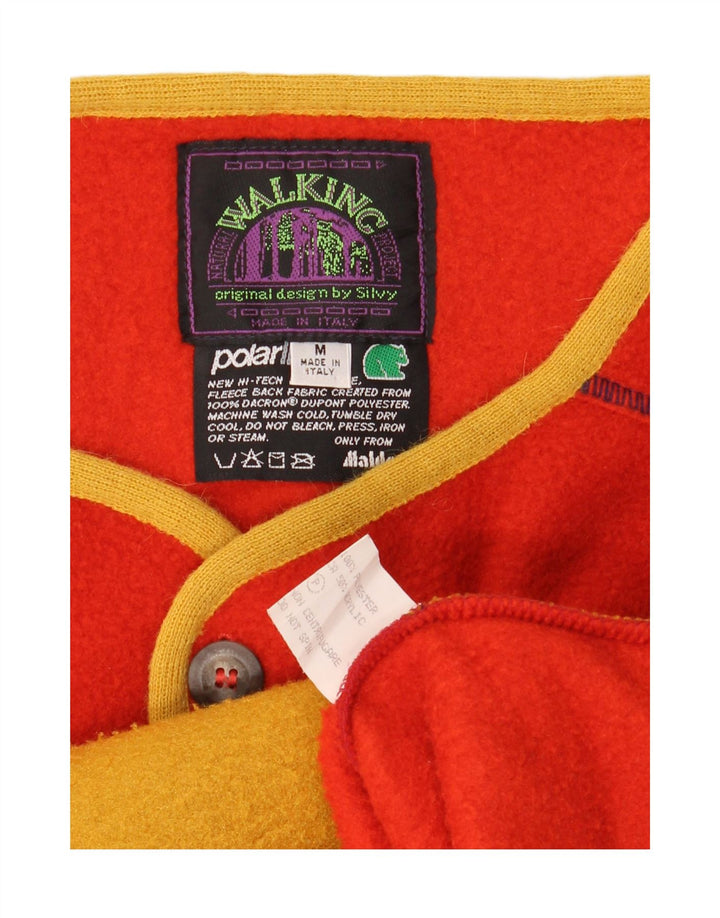 Silvy Womens Fleece Gilet UK 14 Medium Red Colourblock Πολυεστέρας