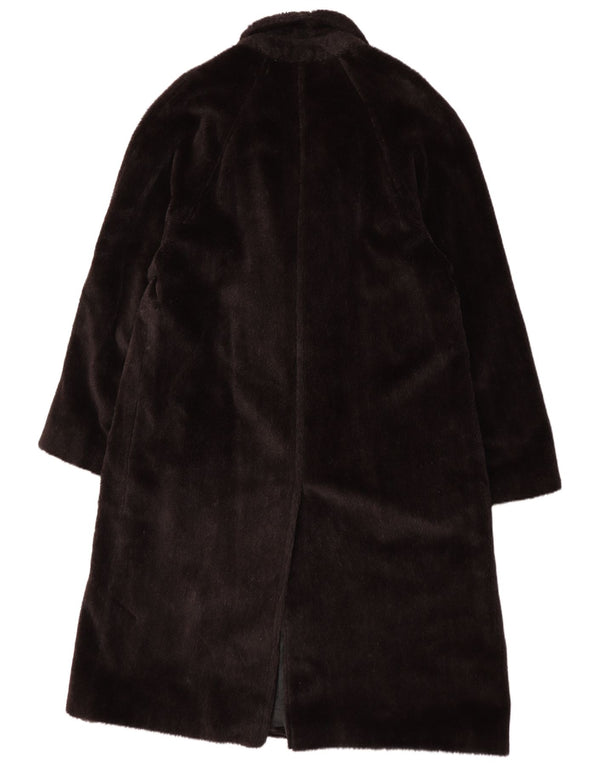 Γυναικείο παλτό από ψεύτικη γούνα Belvest IT 56 3XL Καφέ Μαλλί αλπακά