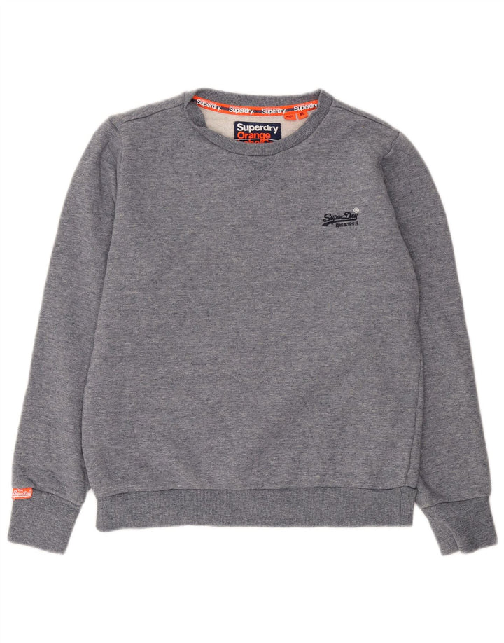 Ανδρικό φούτερ Superdry Jumper XL από βαμβακερό μπλε φλύκταινα