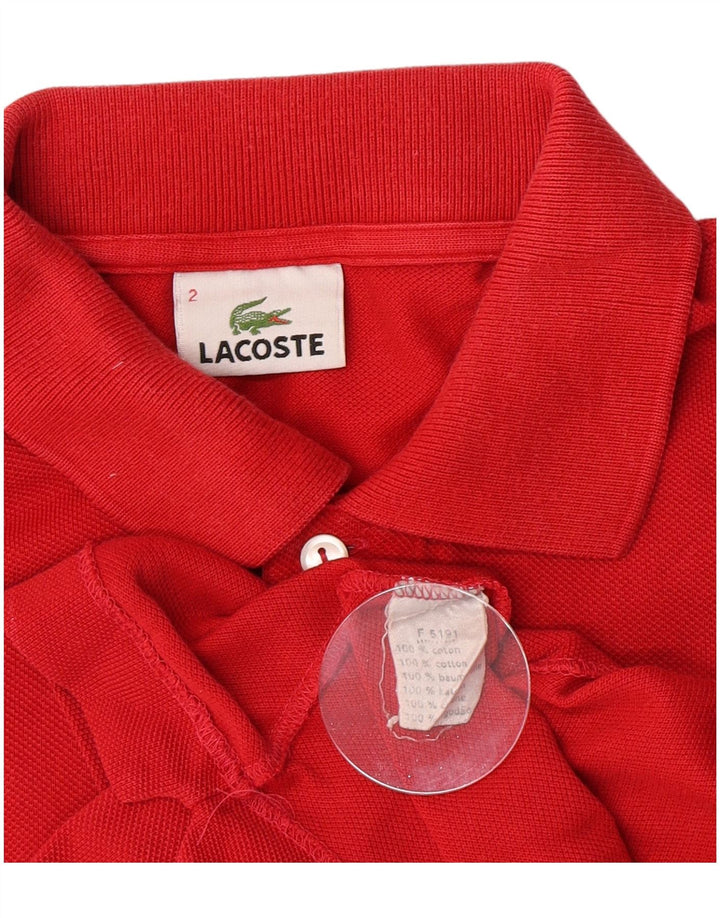 Ανδρικό πουκάμισο πόλο Lacoste Νούμερο 2 XS Κόκκινο βαμβακερό