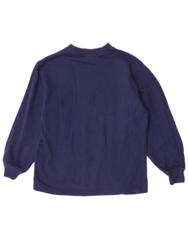 Adidas Boys Graphic Top Μακρυμάνικο 11-12 ετών Navy Blue Cotton
