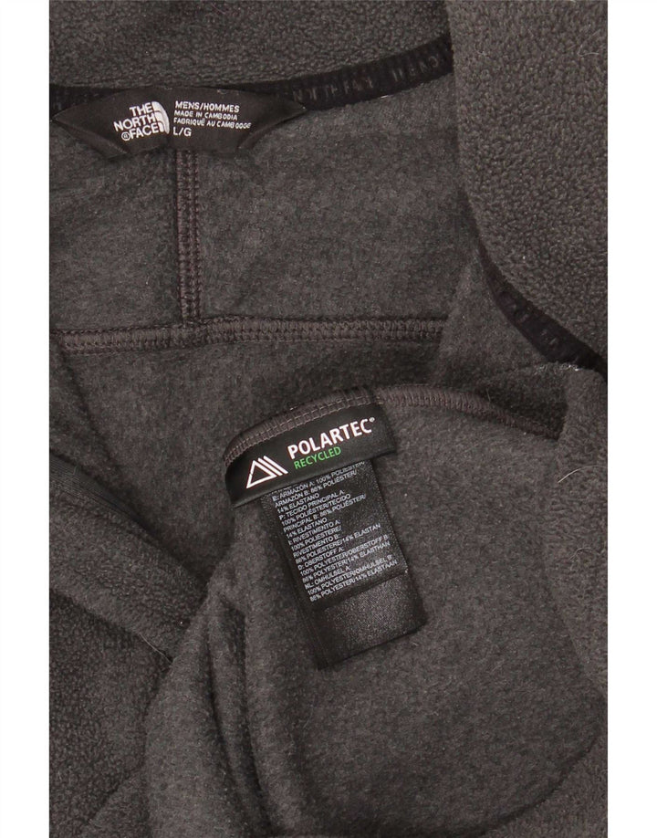 The North Face Ανδρικό Fleece Jacket UK 40 Large Grey Colourblock Polyester