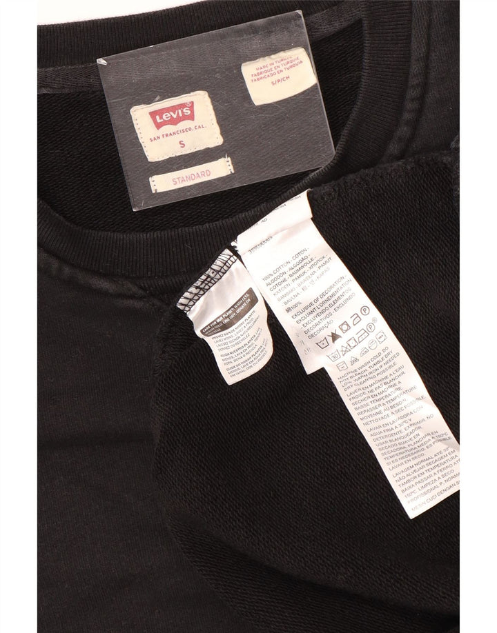 Ανδρικό φούτερ Levi's κανονικό, μαύρο βαμβακερό