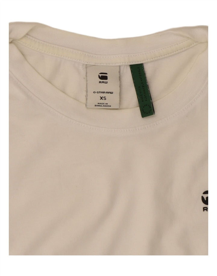G-STAR Γυναικείο T-Shirt Top UK 6 XS Λευκό