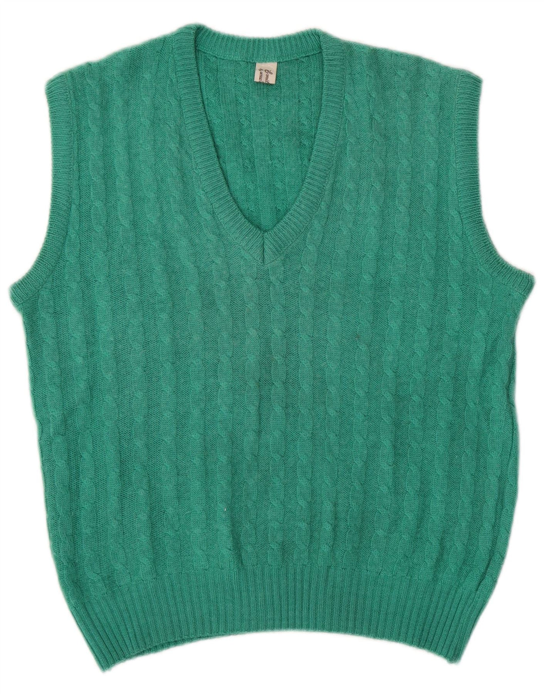 VINTAGE Γυναικείο Γιλέκο Tank Top UK 14 Medium Green