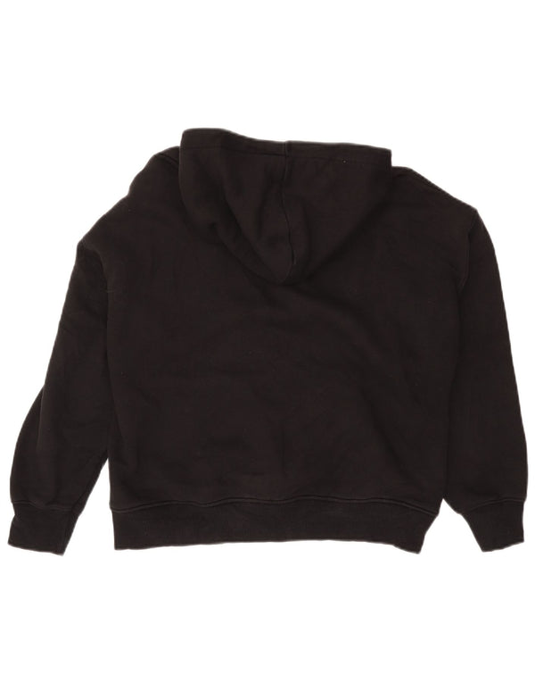 Zara Boys Relaxed Fit Hoodie Jumper 11-12 ετών Μαύρο βαμβακερό
