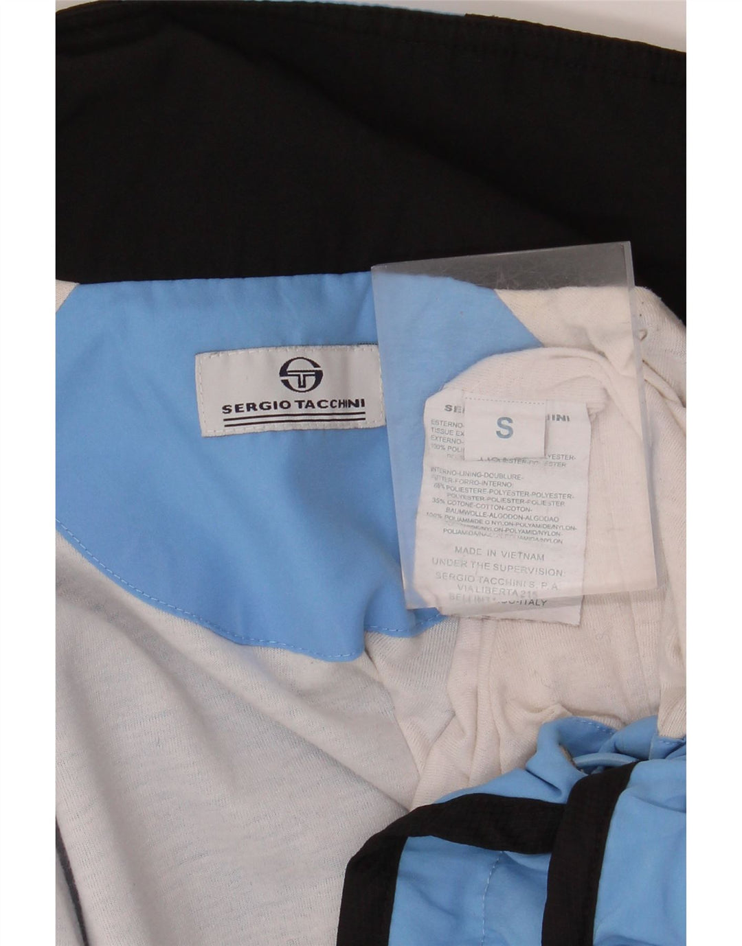 Ανδρική φόρμα Sergio Tacchini Top Jacket Small Blue Colourblock Polyester