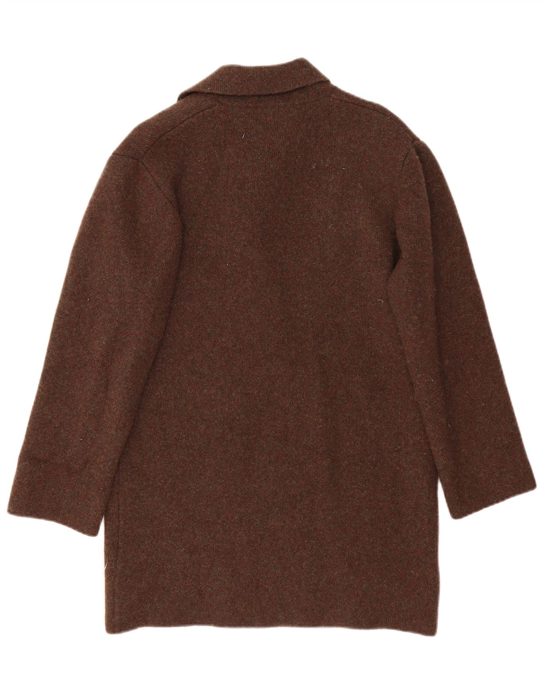 Zara Γυναικείο Πανωφόρι UK 10 Small Khaki Wool