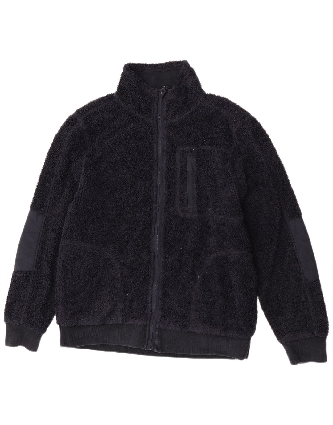Fat Face Ανδρικό Fleece Jacket UK 38 Medium Navy Blue Polyester
