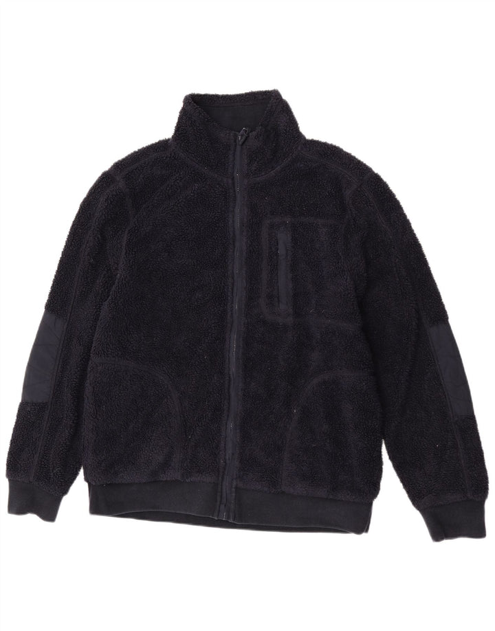 Fat Face Ανδρικό Fleece Jacket UK 38 Medium Navy Blue Polyester