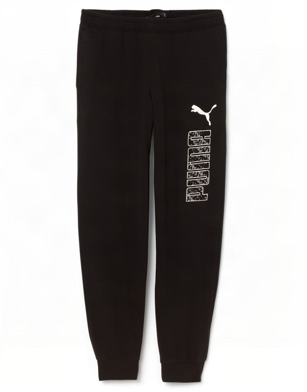 Ανδρική αθλητική φόρμα Puma Graphic Παντελόνι Joggers Μεγάλο Μαύρο Βαμβακερό