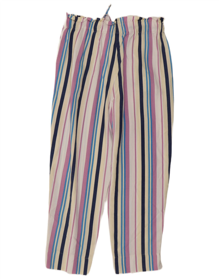 Γυναικείο Cropped Παντελόνι Benetton Medium W30 L26 Πολύχρωμο ριγέ
