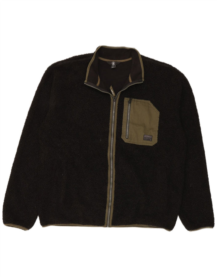 Volcom Ανδρικό Fleece Jacket UK 44 2XL Μαύρο Πολυεστέρας