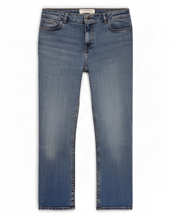 Fat Face Γυναικεία Girlfriend Tapered Jeans UK 10 Small W30 L26 Blue Cotton