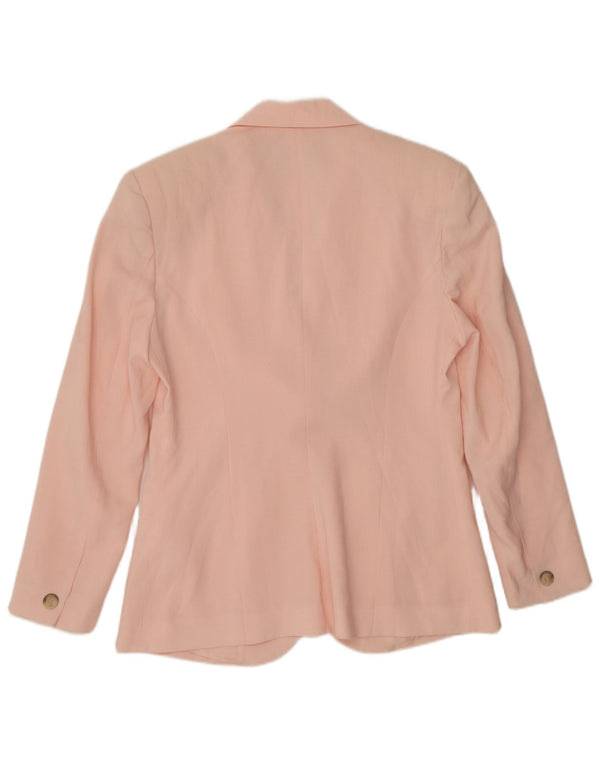 Benetton Γυναικείο Μπουφάν Blazer με 3 κουμπιά IT 42 Μεσαίο ροζ μαλλί