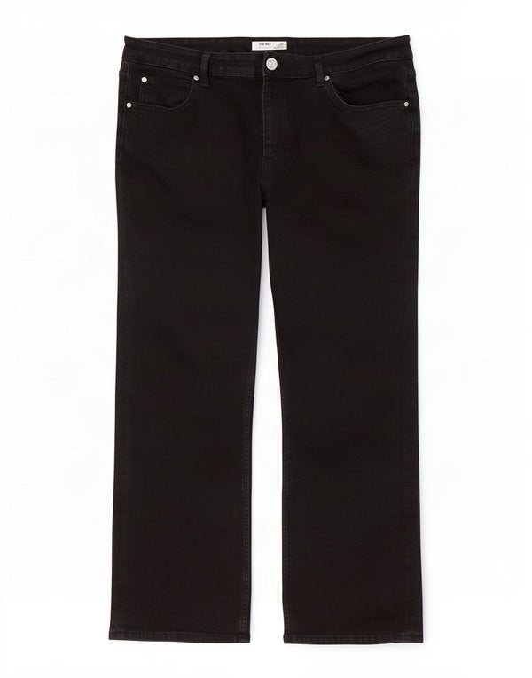 Marks & Spencer Womens The Eva Crop Bootcut Jeans UK 20 2XL W40 L27 Black
