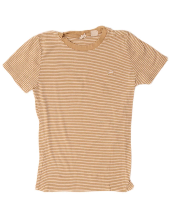 Γυναικείο μπλουζάκι Levi's Top UK 8 Μικρό μπεζ βαμβακερό ρίγες