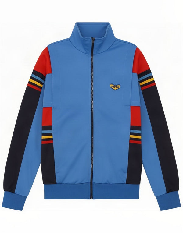 POP 84 Ανδρική αθλητική φόρμα Top Jacket Small Blue Colorblock