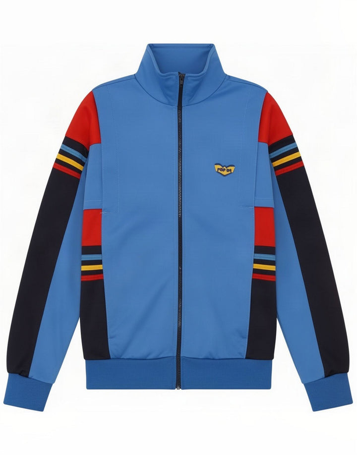 POP 84 Ανδρική αθλητική φόρμα Top Jacket Small Blue Colorblock