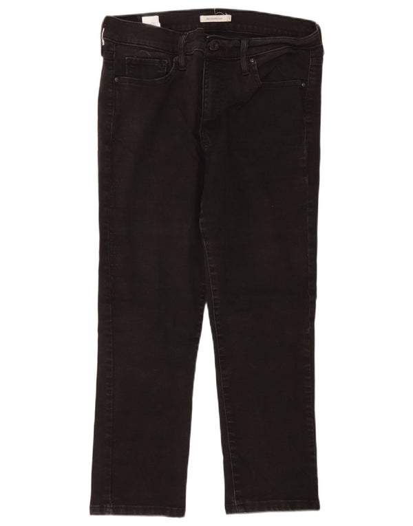 Levi's Womens 312 Crop Shaping Slim Jeans W32 L24 Grey Cotton