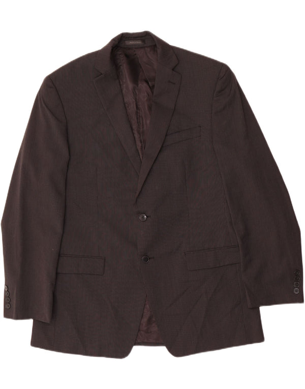 CALVIN KLEIN Ανδρικό σακάκι με 2 κουμπιά σακάκι UK 42 XL Μαύρο μαλλί