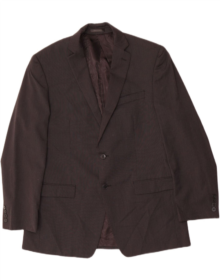 CALVIN KLEIN Ανδρικό σακάκι με 2 κουμπιά σακάκι UK 42 XL Μαύρο μαλλί