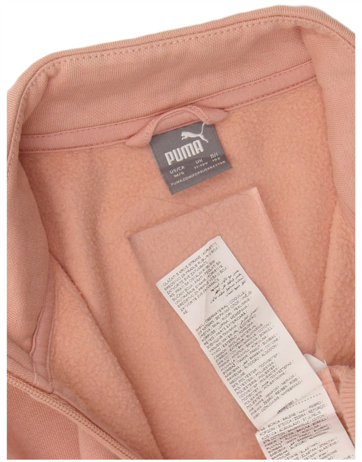 PUMA Girls Graphic αθλητική φόρμα μπουφάν 11-12 ετών Ροζ βαμβακερό