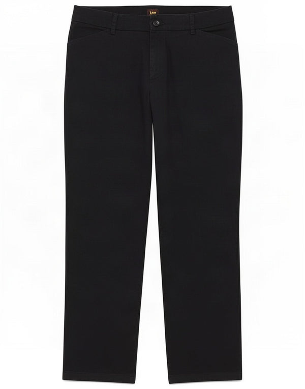 Lee Womens High Waist Casual Παντελόνι US 12 Large W32 L29 Navy Blue