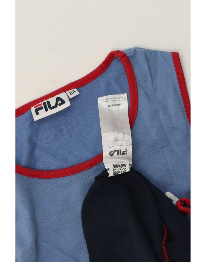 Fila Boys Vest Top 7-8 Years Πολύχρωμο Colourblock