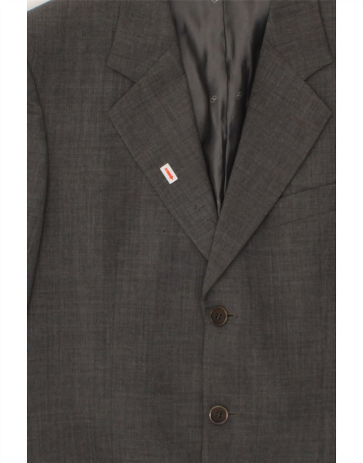 VALENTINO Ανδρικό σετ 3 κουμπιών 2 τεμαχίων IT 48 Medium W38 L32 Γκρι παρθένο μαλλί