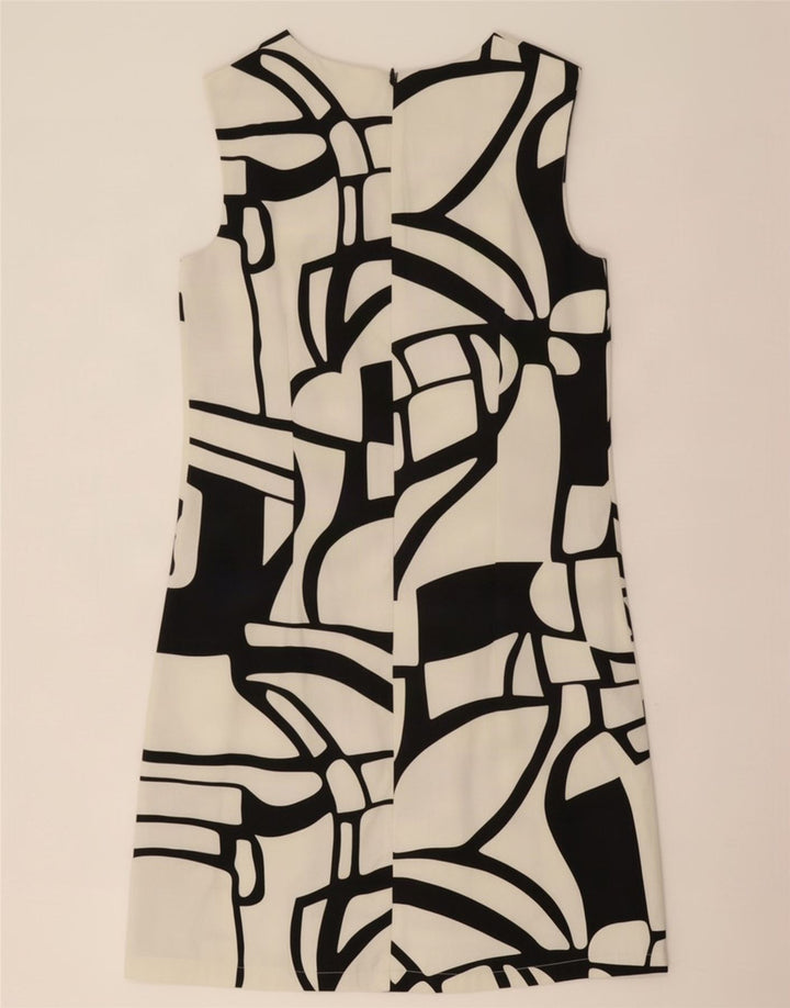 Desigual Γυναικείο Abstract Pattern Αμάνικο φόρεμα Α-γραμμής EU 38 Μεσαίο λευκό