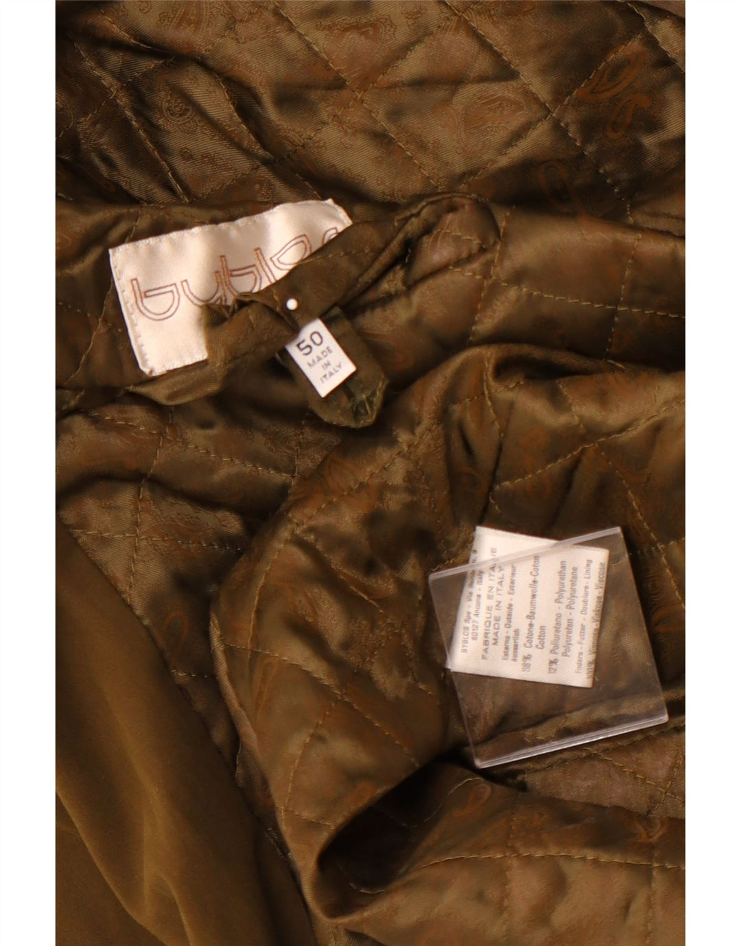 BYBLOS Ανδρικό Πανωφόρι IT 50 Μεγάλο Χακί Βαμβακερό