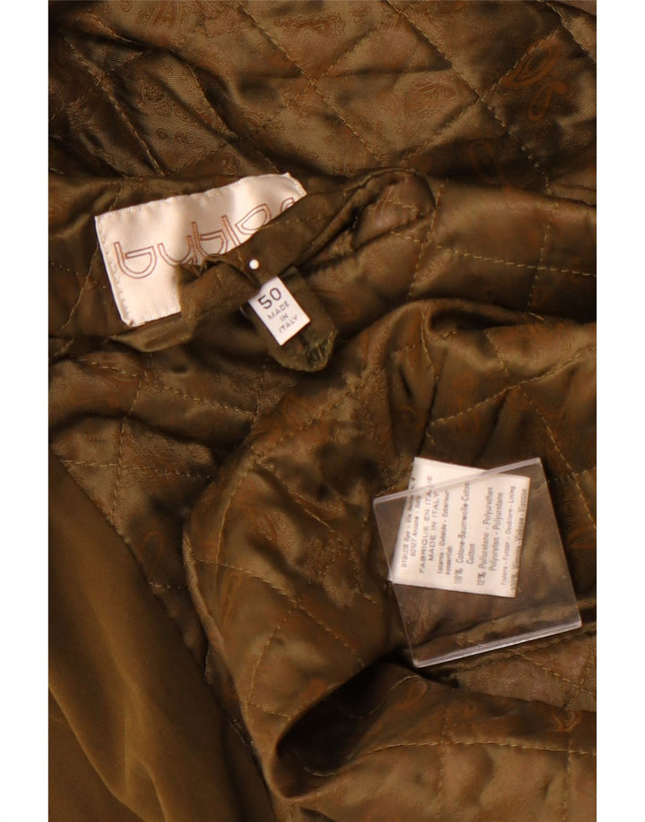 BYBLOS Ανδρικό Πανωφόρι IT 50 Μεγάλο Χακί Βαμβακερό