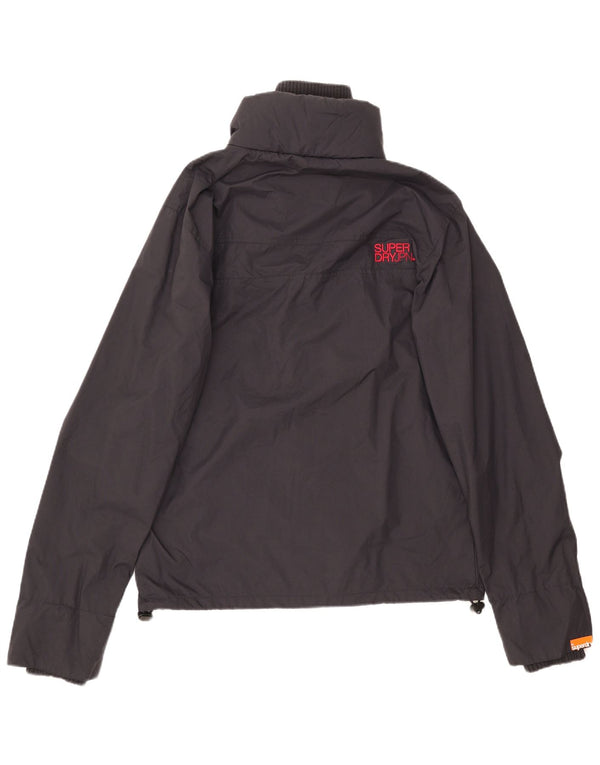 Ανδρικό μπουφάν βροχής Superdry UK 40 Large Navy Blue Nylon