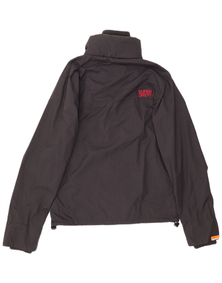 Ανδρικό μπουφάν βροχής Superdry UK 40 Large Navy Blue Nylon
