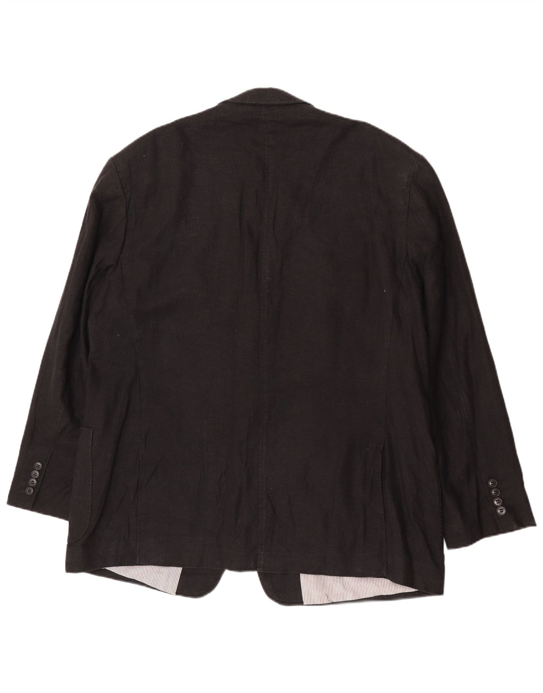 Marks & Spencer Ανδρικό σακάκι Blazer UK 48 2XL μαύρο λινό